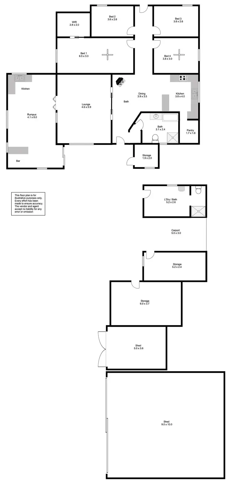Floorplan of Homely house listing, 1406 Flinders Highway, Coomunga SA 5607