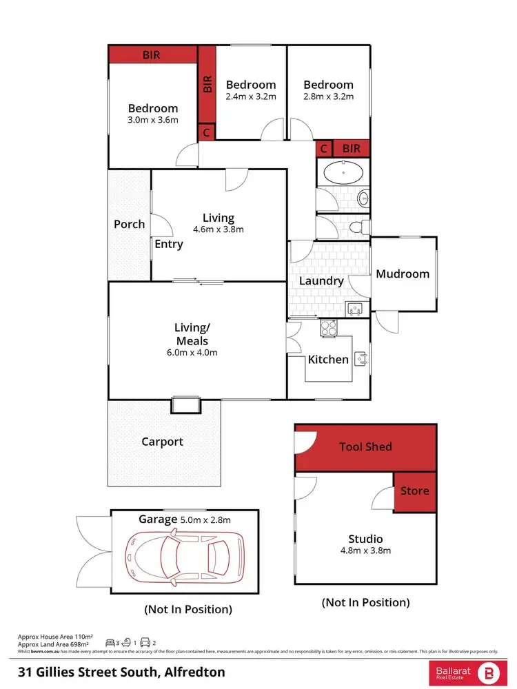 Floorplan of Homely house listing, 31 Gillies Street South, Alfredton VIC 3350