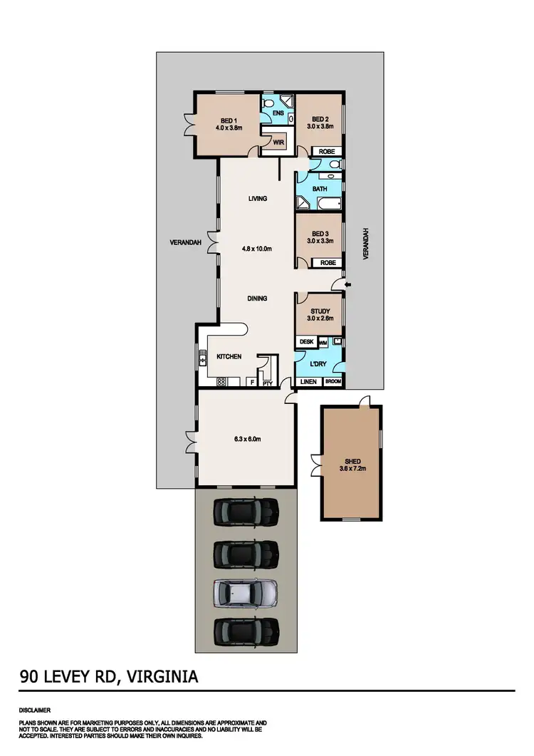 Floorplan of Homely house listing, 90 Levey Road, Virginia NT 834