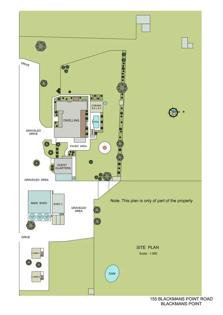 Floorplan of Homely rural property listing, 155 Blackmans Point Road, Blackmans Point NSW 2444