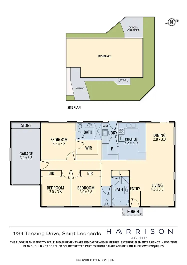 Floorplan of Homely house listing, 1/34 Tenzing Drive, St Leonards TAS 7250