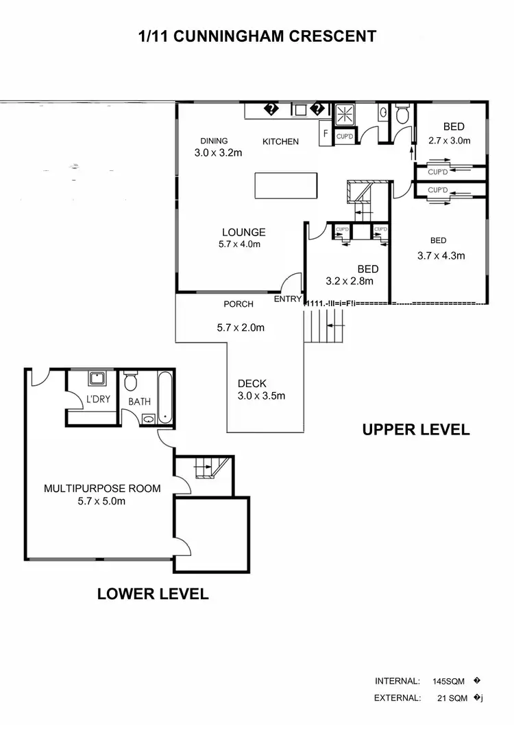 Floorplan of Homely house listing, 1/11 Cunningham Crescent, Nambour QLD 4560