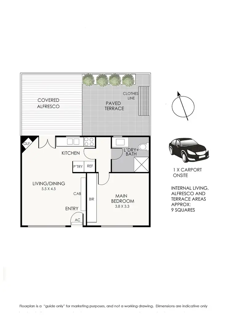 Floorplan of Homely unit listing, 1/315 Nepean Highway, Parkdale VIC 3195