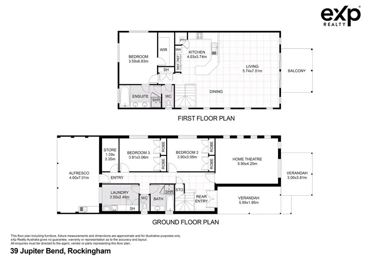 Floorplan of Homely house listing, 39 Jupiter Bend, Rockingham WA 6168