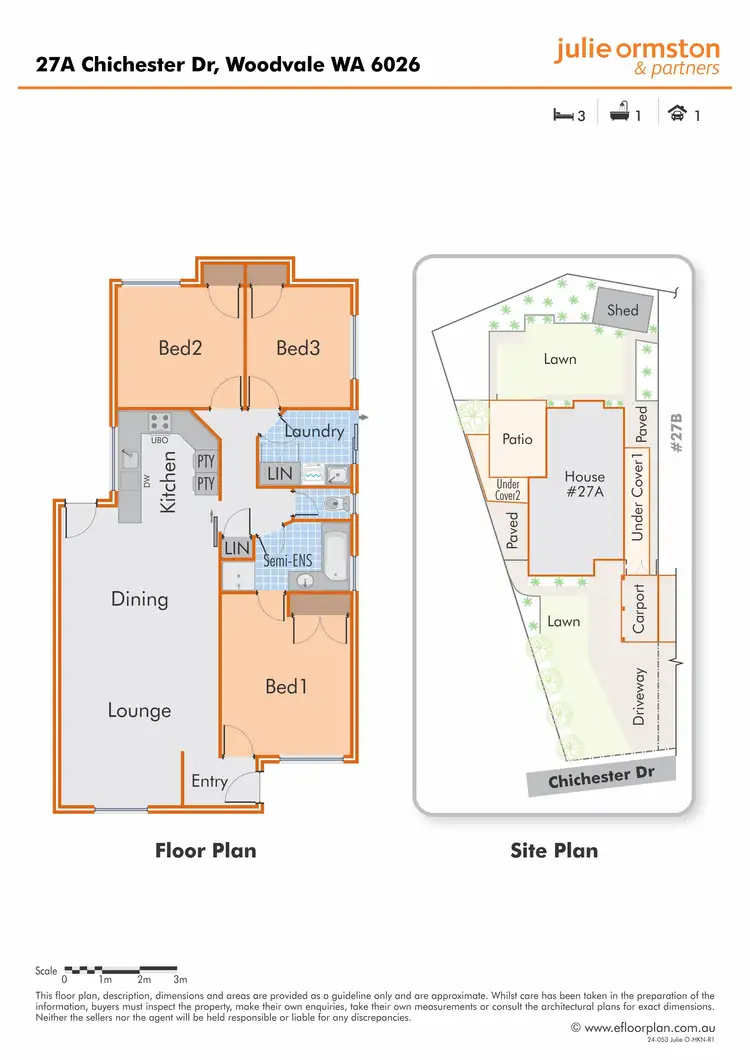 Floorplan of Homely house listing, 27A Chichester Drive, Woodvale WA 6026