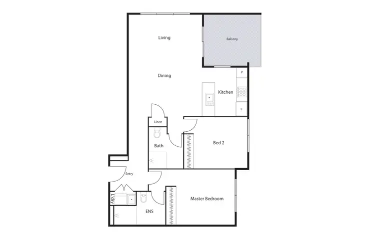 Floorplan of Homely apartment listing, 38/120 John Gorton Drive, Coombs ACT 2611