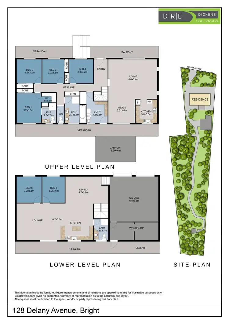 Floorplan of Homely house listing, 128 Delany Avenue, Bright VIC 3741