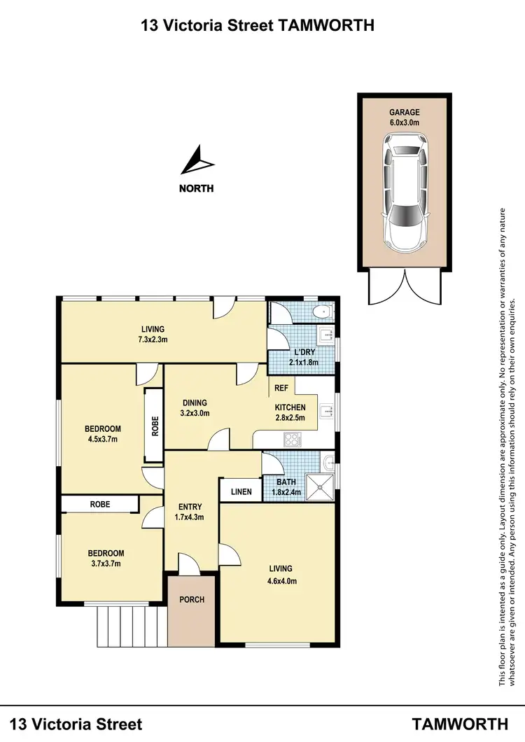 Floorplan of Homely house listing, 13 Victoria Street, Tamworth NSW 2340