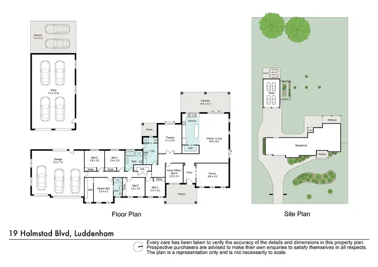 Floorplan of Homely house listing, 19 Halmstad Boulevard, Luddenham NSW 2745