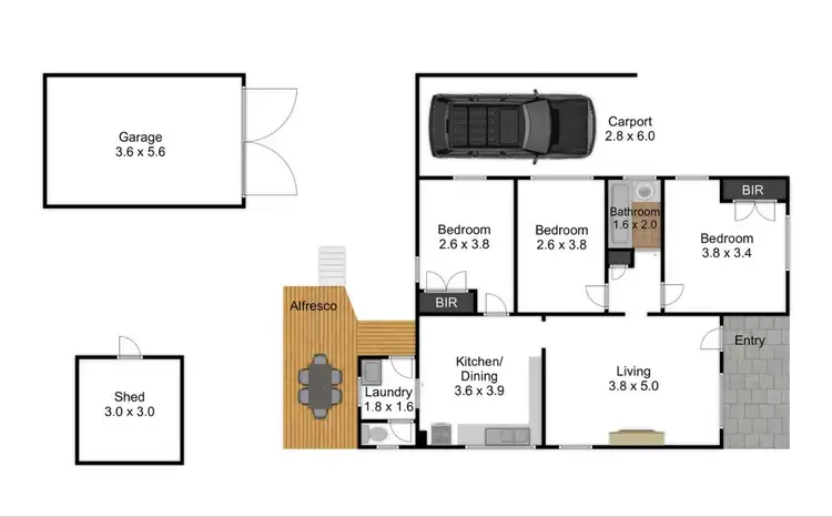 Floorplan of Homely house listing, 14 Williams Street, Morwell VIC 3840