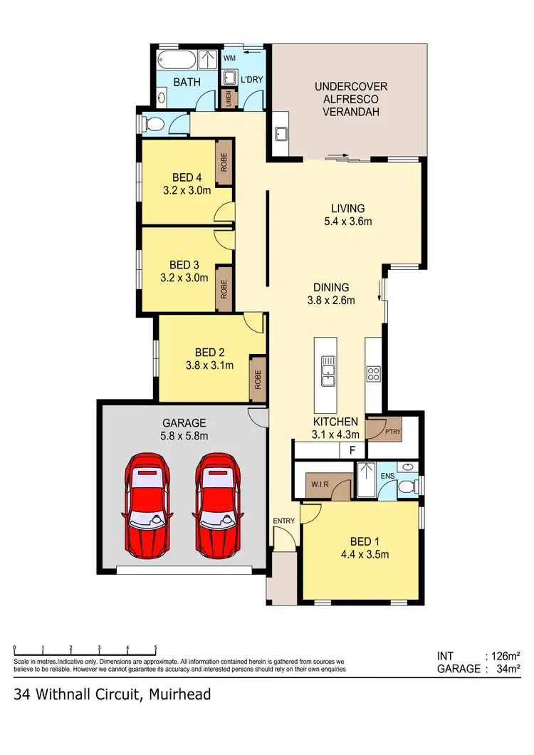 Floorplan of Homely house listing, 34 Withnall Circuit, Muirhead NT 810