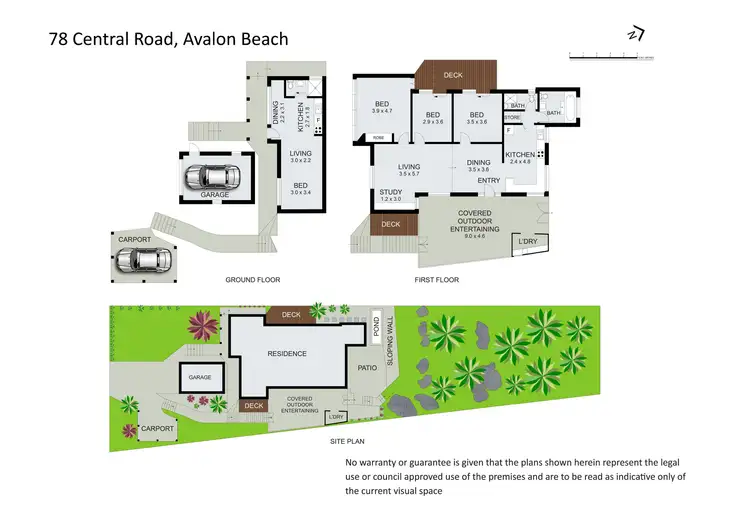 Floorplan of Homely house listing, 78 Central Road, Avalon Beach NSW 2107