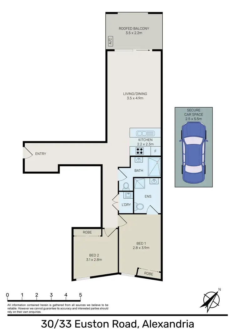 Floorplan of Homely apartment listing, 30/33 Euston Road, Alexandria NSW 2015
