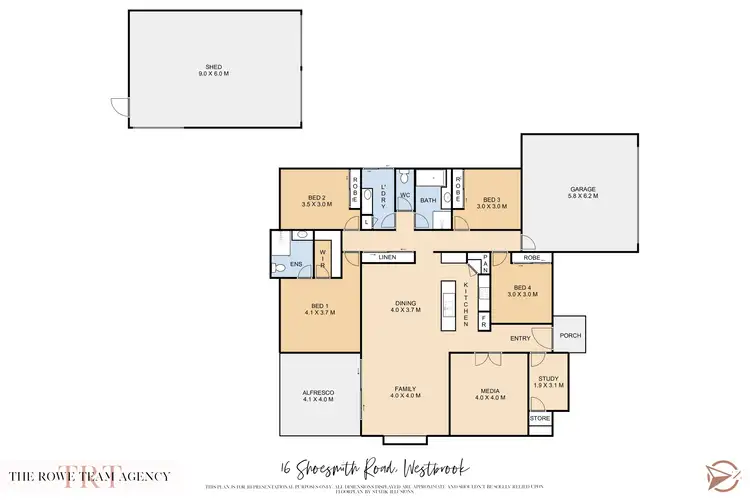 Floorplan of Homely house listing, 16 Shoesmith Road, Westbrook QLD 4350