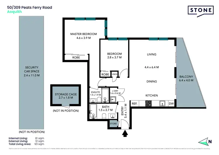 Floorplan of Homely apartment listing, 50/309-311 Peats Ferry Road, Asquith NSW 2077