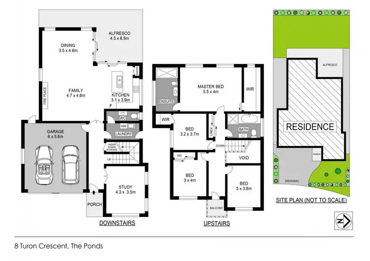 Floorplan of Homely house listing, 8 Turon Crescent, The Ponds NSW 2769