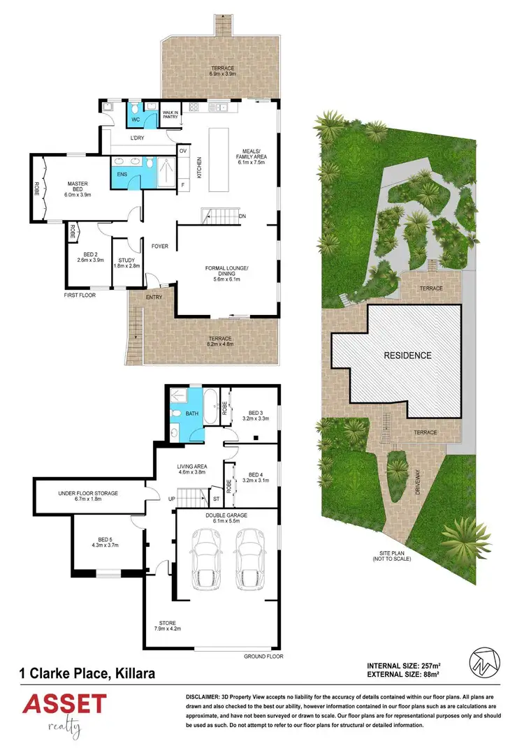 Floorplan of Homely house listing, 1 Clarke Place, Killara NSW 2071
