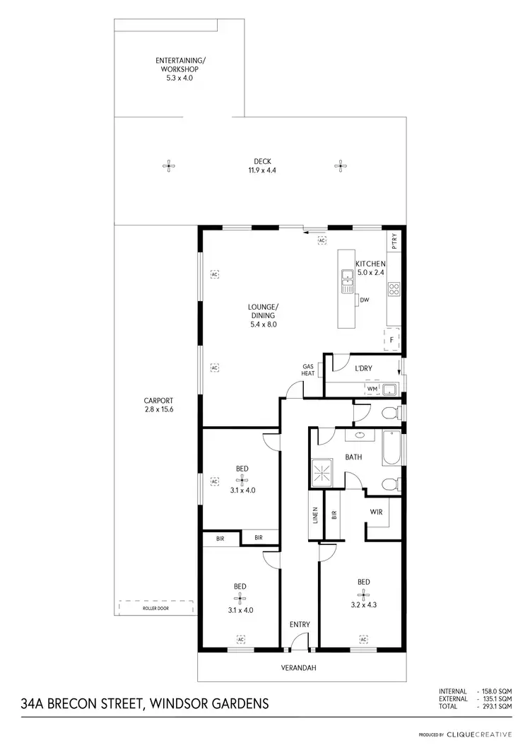 Floorplan of Homely house listing, 34a Brecon Street, Windsor Gardens SA 5087