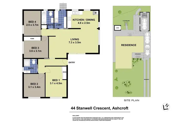Floorplan of Homely house listing, 44 Stanwell Crescent, Ashcroft NSW 2168