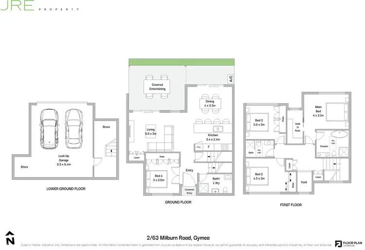 Floorplan of Homely townhouse listing, 2/63 Milburn Road, Gymea NSW 2227