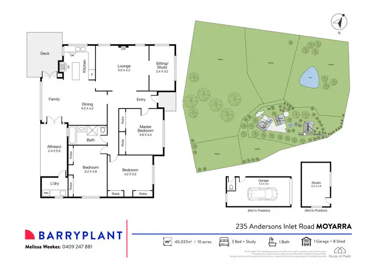 Floorplan of Homely house listing, 235 Andersons Inlet Road, Moyarra VIC 3951