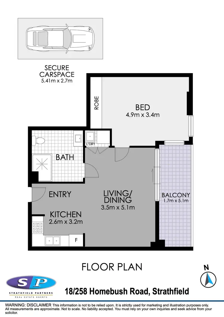 Floorplan of Homely apartment listing, 18/258-260 Homebush Road, Strathfield NSW 2135
