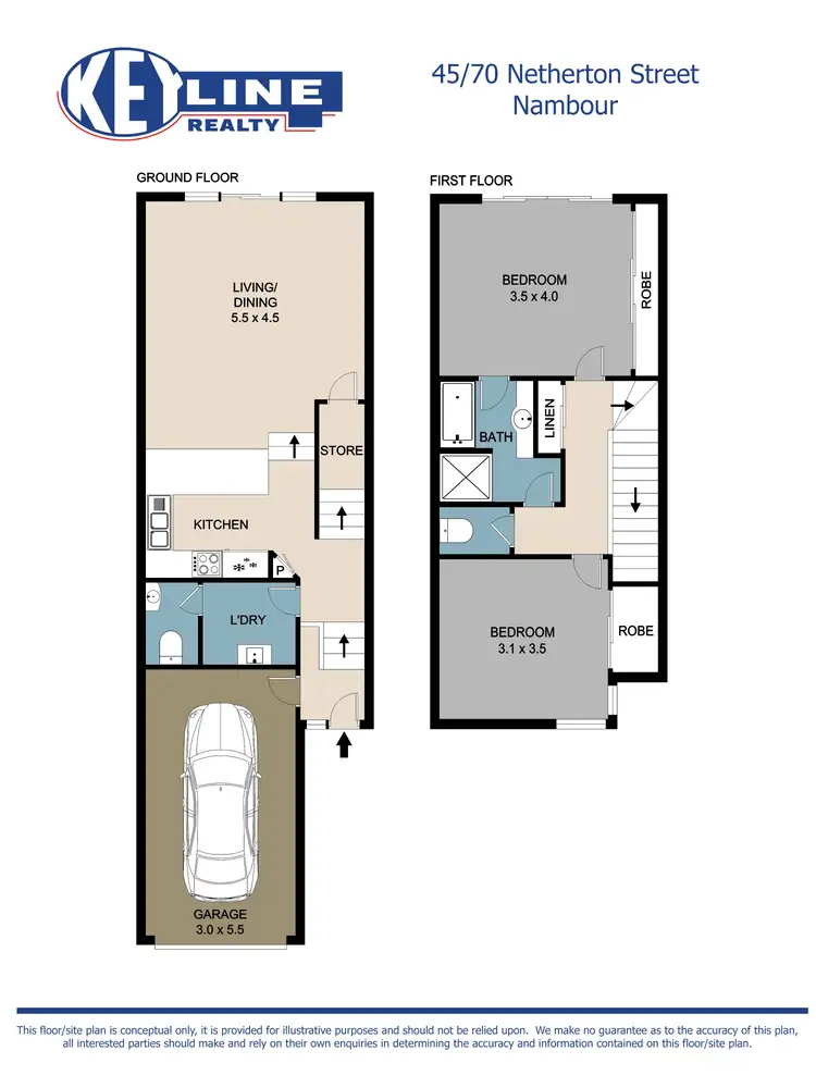 Floorplan of Homely townhouse listing, 45/70 Netherton Street, Nambour QLD 4560