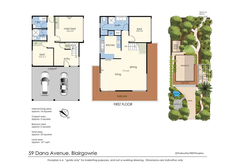 Floorplan of Homely house listing, 59 Dana Avenue, Blairgowrie VIC 3942