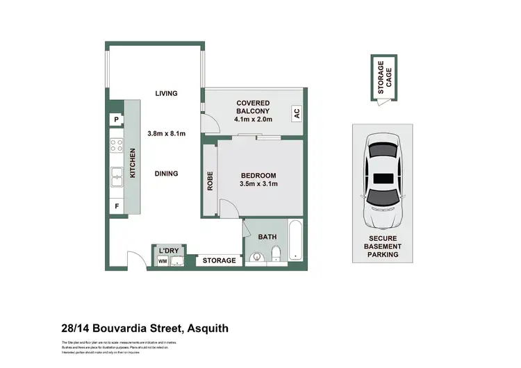 Floorplan of Homely apartment listing, 28/14 Bouvardia Street, Asquith NSW 2077