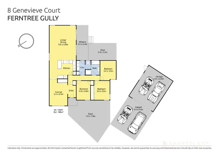Floorplan of Homely house listing, 8 Genevieve Court, Ferntree Gully VIC 3156