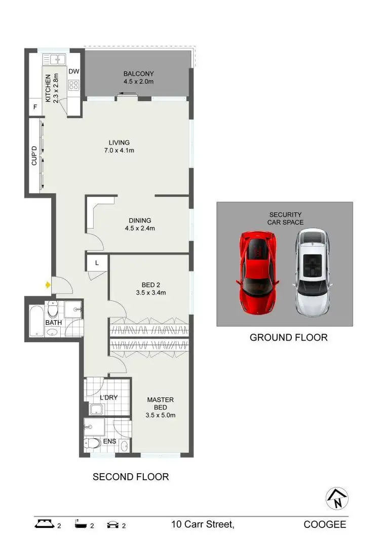 Floorplan of Homely apartment listing, 10/65 Carr Street, Coogee NSW 2034