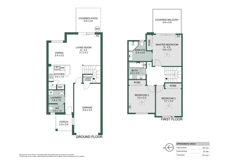 Floorplan of Homely townhouse listing, 10/1-13 Chase Close, Underwood QLD 4119