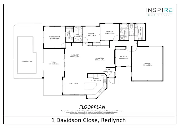 Floorplan of Homely house listing, 1 Davidson Close, Redlynch QLD 4870