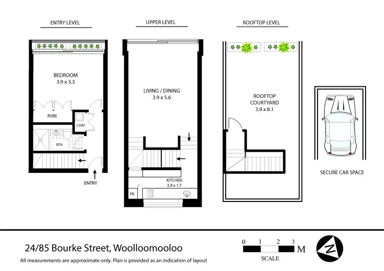 Floorplan of Homely apartment listing, 24/85 Bourke Street, Woolloomooloo NSW 2011