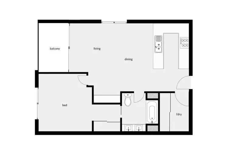 Floorplan of Homely apartment listing, 1134/37-41 Mann Street, Westcourt QLD 4870