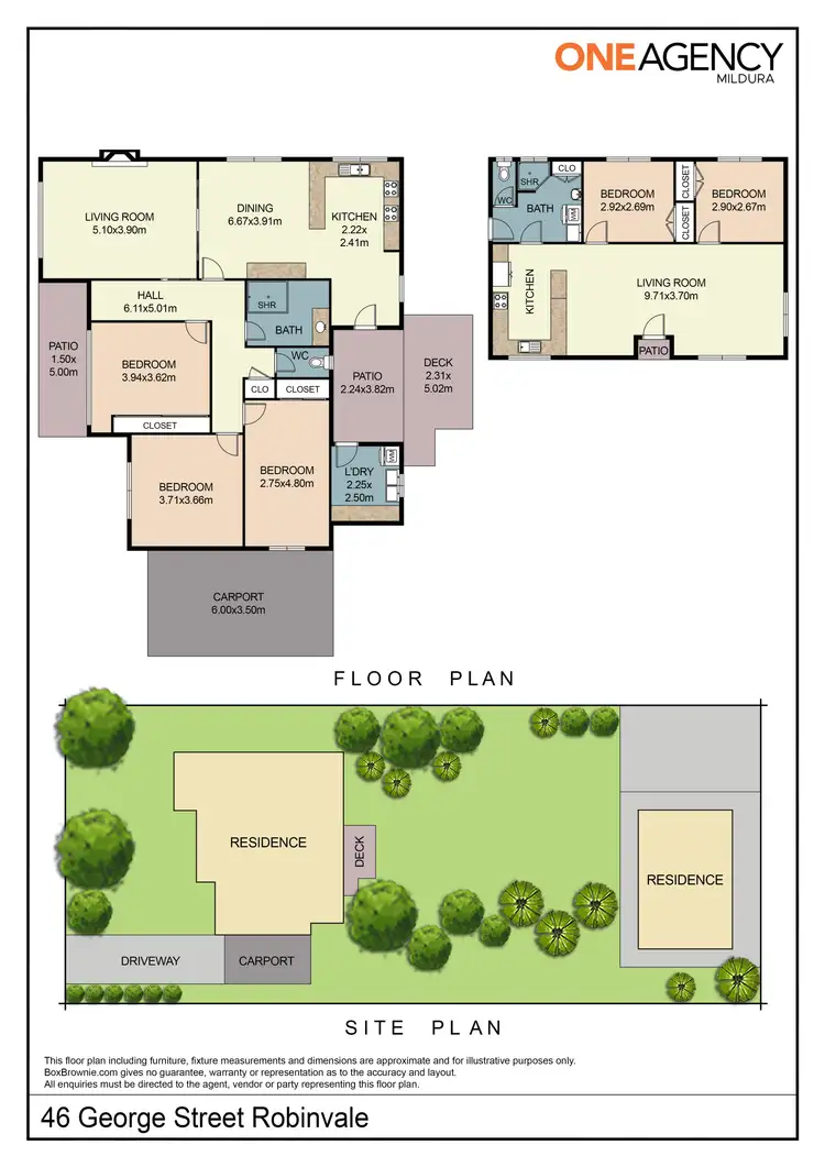 Floorplan of Homely house listing, 46 George Street, Robinvale VIC 3549