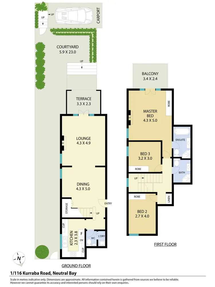 Floorplan of Homely apartment listing, 1/116 Kurraba Road, Neutral Bay NSW 2089