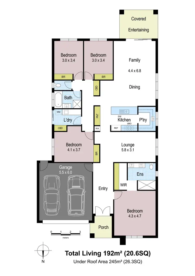 Floorplan of Homely house listing, 7 Aurora Drive, Moe VIC 3825