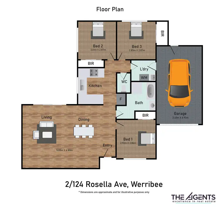 Floorplan of Homely house listing, 2/124 Rosella Avenue, Werribee VIC 3030
