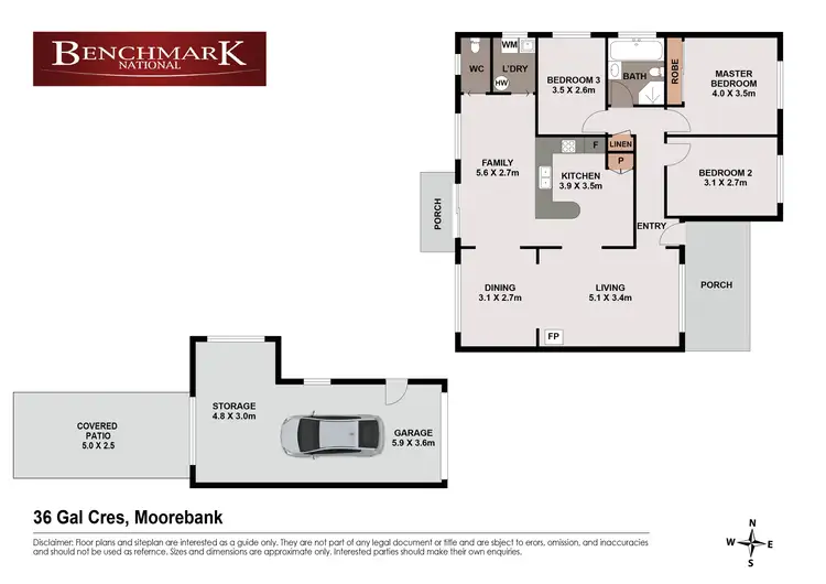 Floorplan of Homely house listing, 36 Gal Crescent, Moorebank NSW 2170