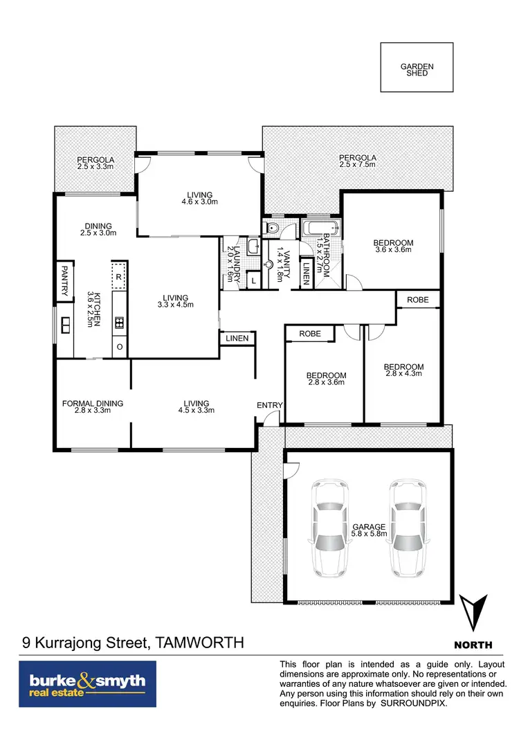 Floorplan of Homely house listing, 9 Kurrajong Street, Tamworth NSW 2340