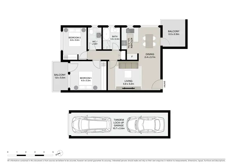 Floorplan of Homely apartment listing, 8/45 Kings Road, Brighton-Le-Sands NSW 2216