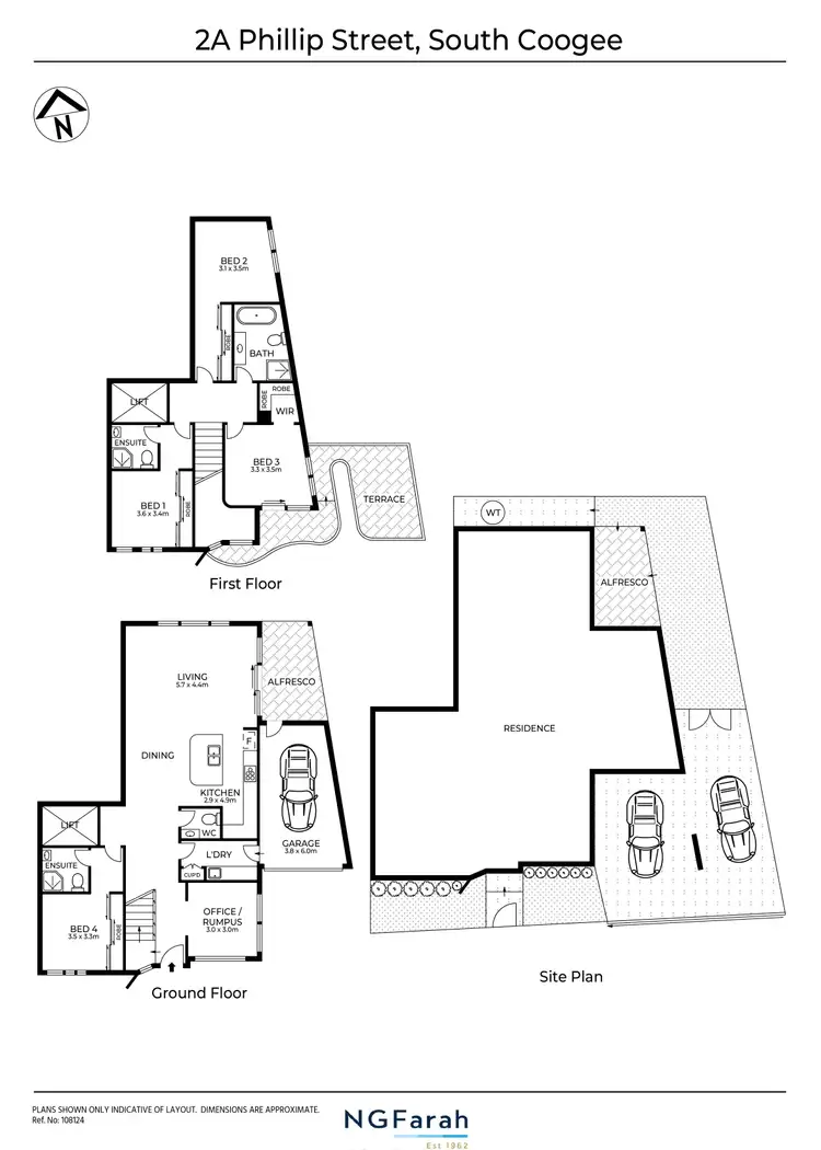 Floorplan of Homely semi-detached listing, 2A Phillip Street, South Coogee NSW 2034
