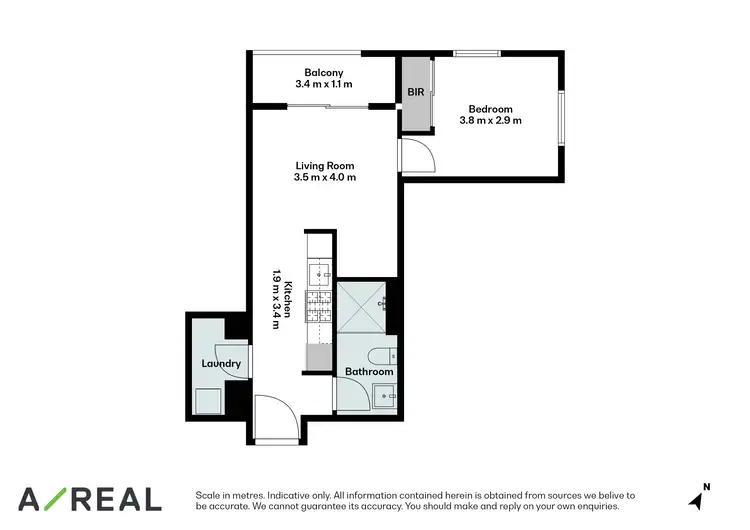 Floorplan of Homely apartment listing, 1502/81 Abeckett Street, Melbourne VIC 3000