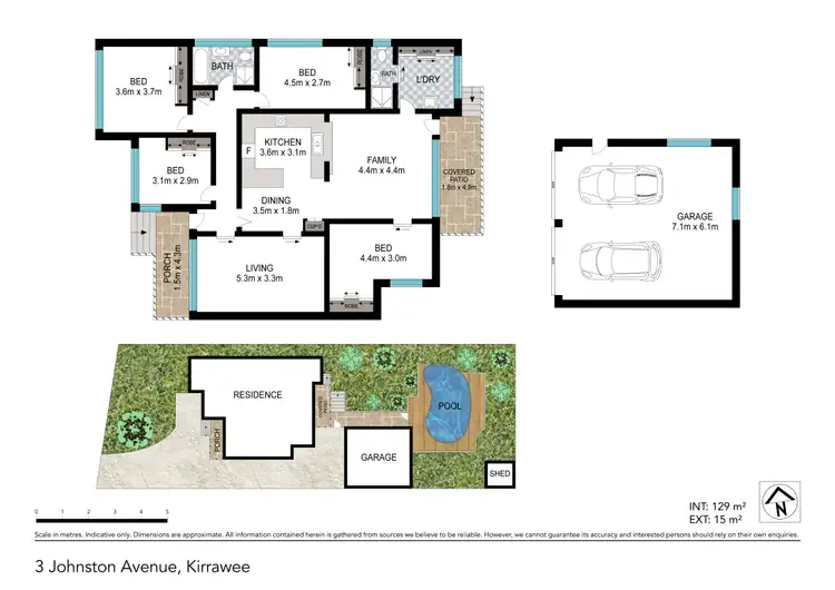 Floorplan of Homely house listing, 3 Johnston Avenue, Kirrawee NSW 2232