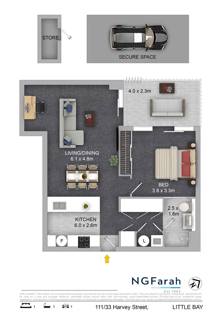 Floorplan of Homely apartment listing, 111/33 Harvey Street, Little Bay NSW 2036