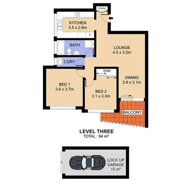 Floorplan of Homely apartment listing, 8/427-429 Liverpool Road, Strathfield NSW 2135