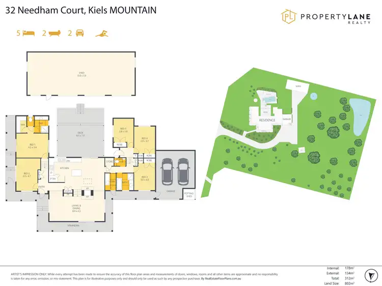 Floorplan of Homely house listing, 32 Needham Court, Kiels Mountain QLD 4559