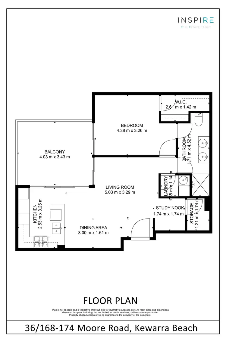 Floorplan of Homely unit listing, 36/168 Moore Road, Kewarra Beach QLD 4879