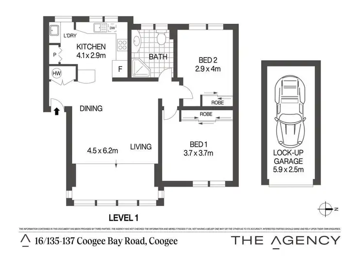 Floorplan of Homely apartment listing, 16/135-137 Coogee Bay Road, Coogee NSW 2034